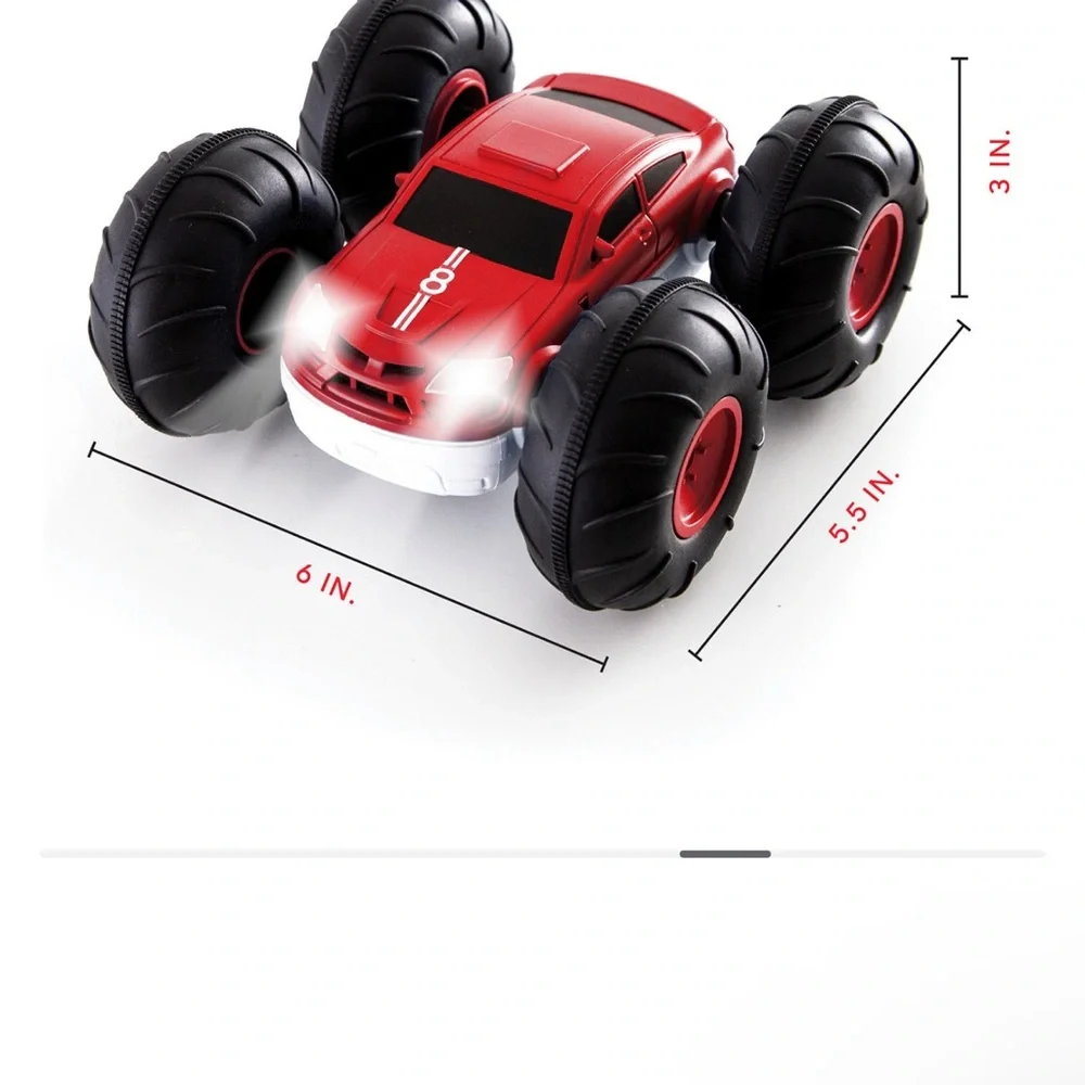 Sharper Image Red and Black Remote Control Stunt Car